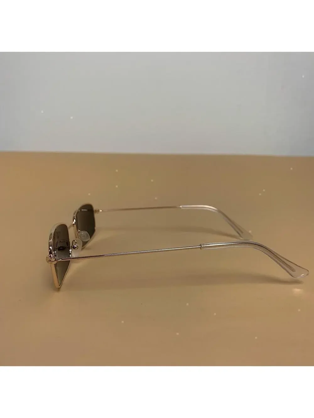 Y2K Vintage Gold Black Slim Unique Sunglasses Unisex